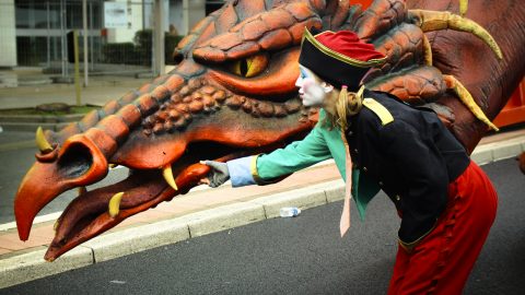 dragón para desfiles